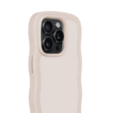 Holdit iPhone 14 Pro Wavy Deksel - Lys Beige