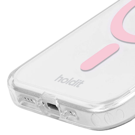 Holdit iPhone 15 Pro Max MagSafe Deksel - Gjennomsiktig / Rosa
