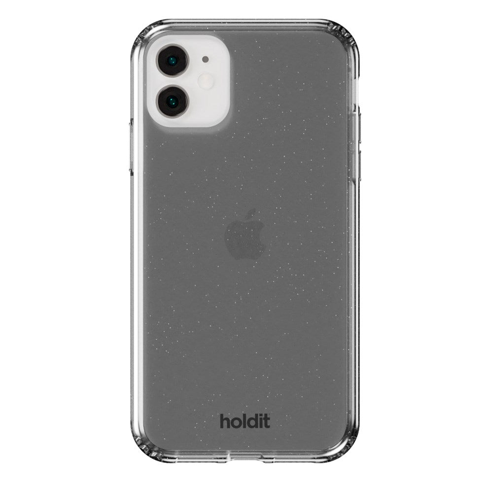 iPhone 11 / XR Holdit Glitter Mobilveske - Svart