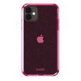 iPhone 11 / XR Holdit Glitter mobildeksel - rosa