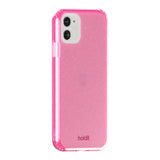 iPhone 11 / XR Holdit Glitter mobildeksel - rosa