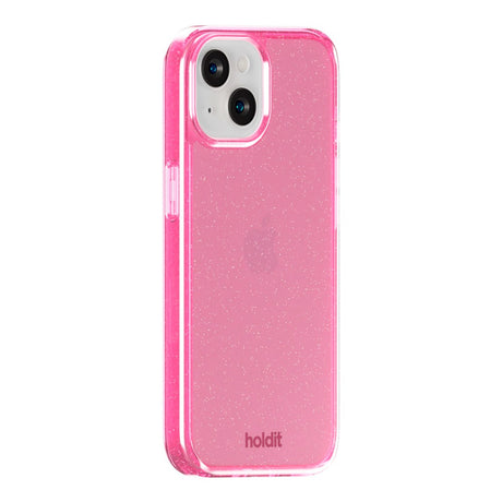 iPhone 15 / 14 / 13 Holdit Glitter Mobildeksel - Rosa