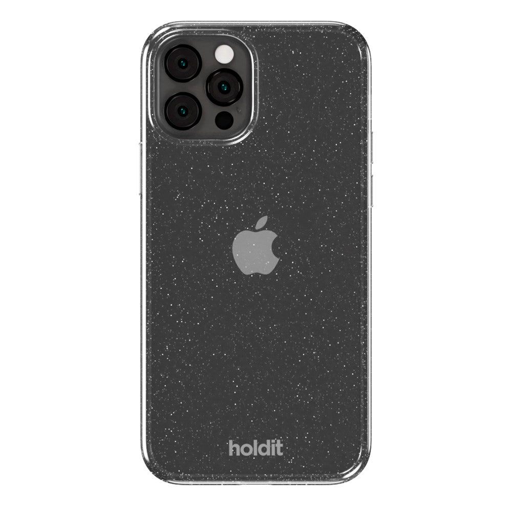 iPhone 12 / 12 Pro Holdit Glitter Mobilveske - Hvit