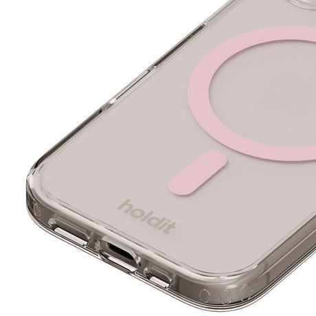 Holdit iPhone 16 Plus MagSafe Deksel - Gjennomsiktig / Rosa