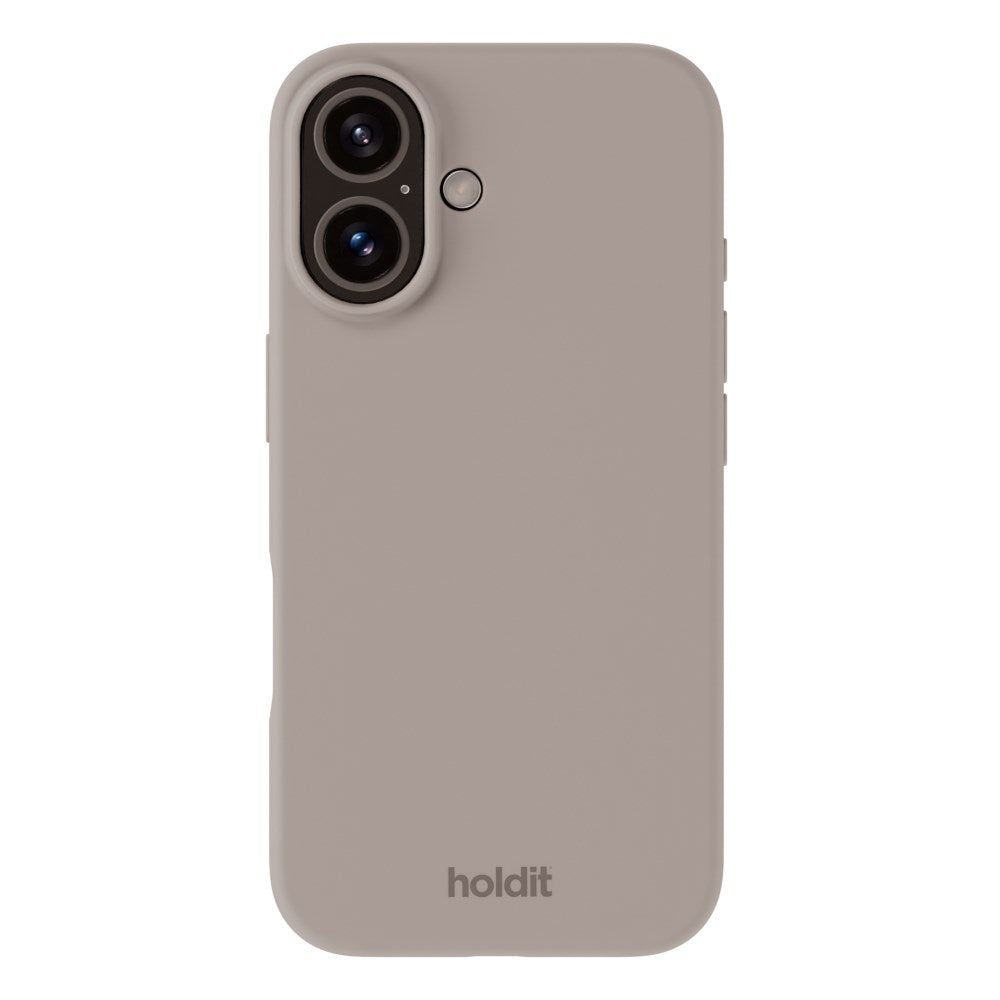 Holdit iPhone 16 Soft Touch Silikonetui - Brun