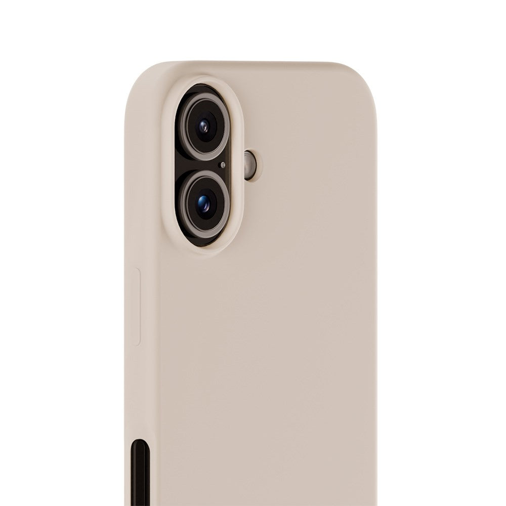 Holdit iPhone 16 Soft Touch Silikondeksel - Lys Beige