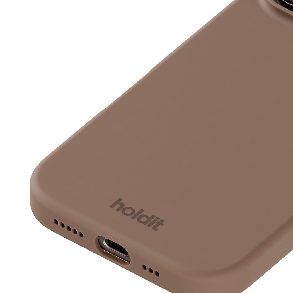 Holdit iPhone 16 Pro Soft Touch Silikondeksel - Mokka Brun