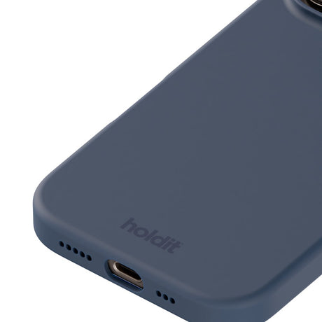 Holdit iPhone 16 Pro Soft Touch Silikondeksel - Pacific Blue