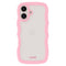 Holdit iPhone 16 Plus Wavy Deksel - Pluss Rosa/Transparent