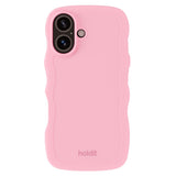 Holdit iPhone 16 Plus Wavy Deksel - Rosa