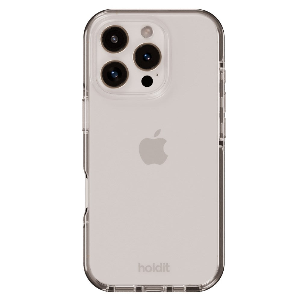 Holdit iPhone 16 Pro Max Seethru Deksel - Hvit