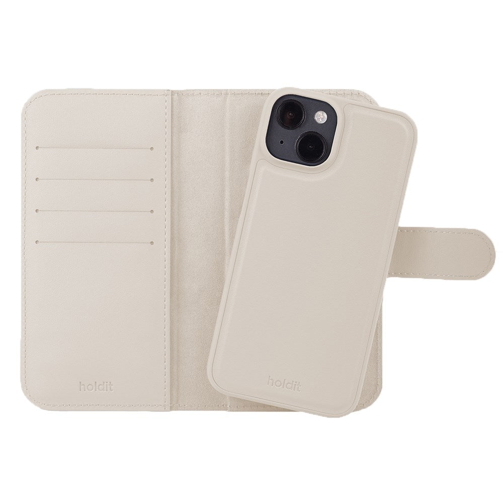 Holdit iPhone 12 / 12 Pro Wallet Magnet Plus-deksel - Beige