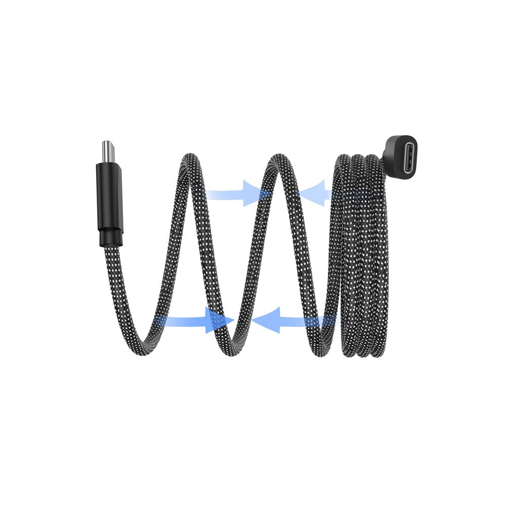 Smartline Magnetisk Opladerkabel USB-C til USB-C 1m - 60W - Sort