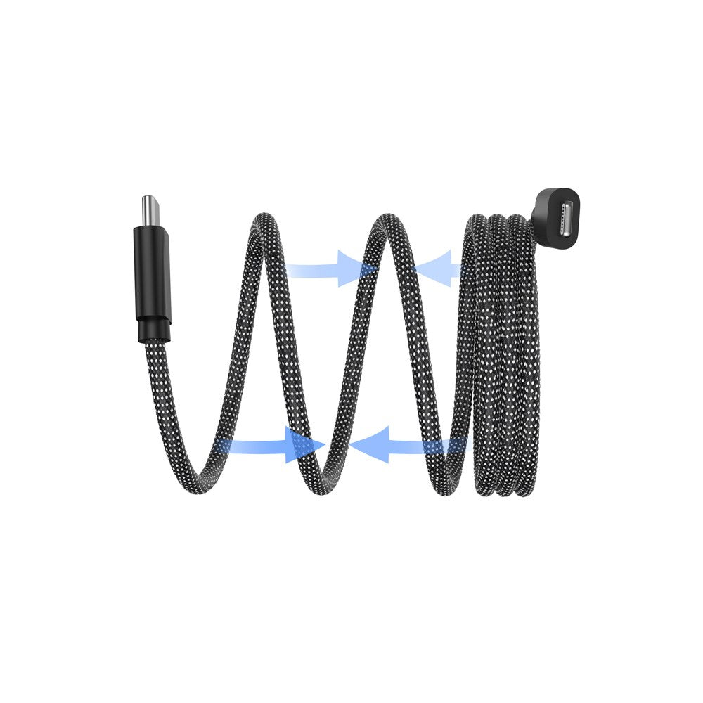 Smartline Magnetisk Opladerkabel USB-C til Lightning 1m - 60W - Sort