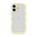 Holdit iPhone 16 Wavy Cover - Lemonade / Transparent