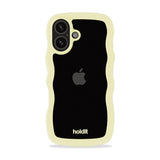 Holdit iPhone 16 Wavy Cover - Lemonade / Transparent
