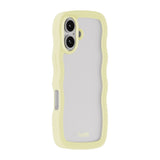 Holdit iPhone 16 Wavy Cover - Lemonade / Transparent