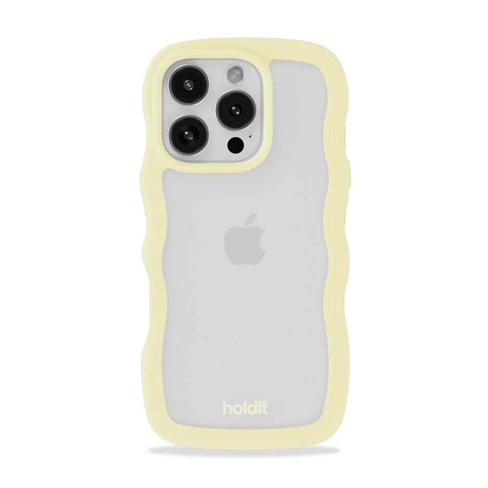Holdit iPhone 16 Pro Max Wavy Deksel - Lemonade / Gjennomsiktig