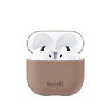 Holdit Nygård Silikonetui For AirPods 4 - Mokka Brun