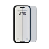 iPhone 16 / 15 / 15 Pro Holdit skjermbeskytter i herdet glass - Dekselvennlig - Gjennomsiktig