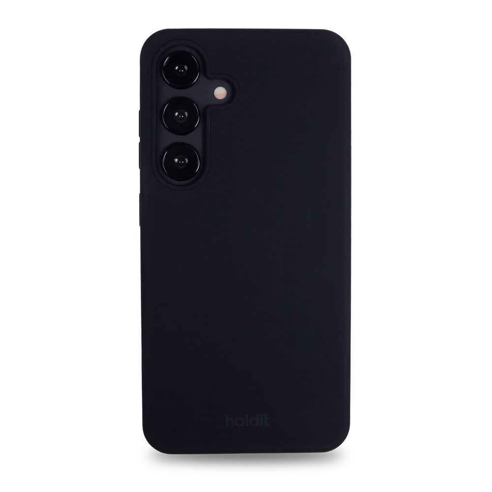 Holdit Samsung Galaxy S25 Soft Touch Cover i Silikone - Sort
