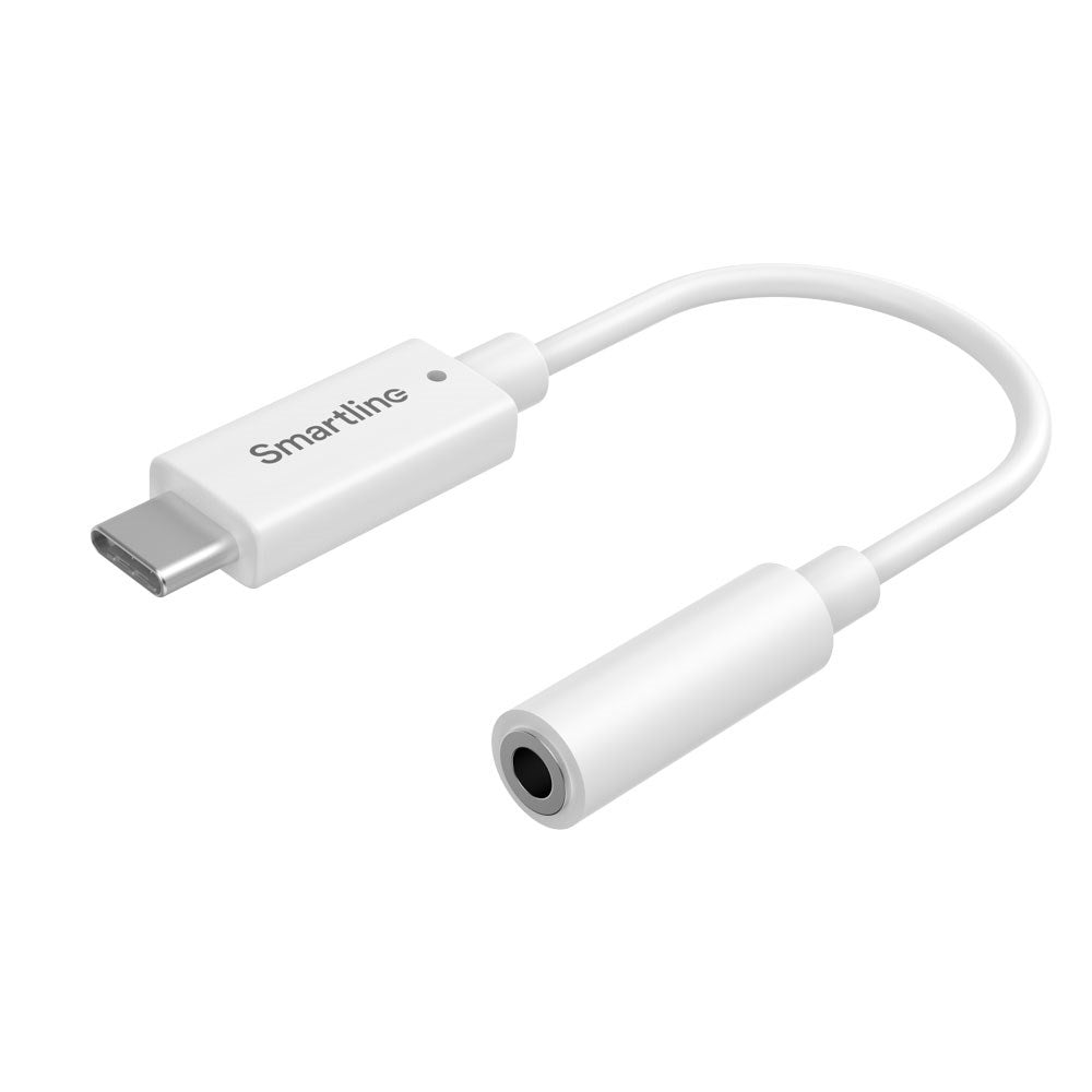 Smartline Adapter - USB-C til Jack Plug (3,5 mm) - 13 cm - Hvit