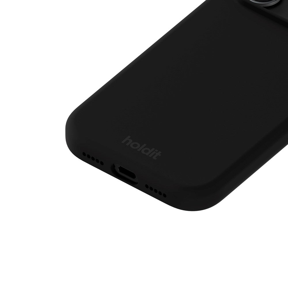 Holdit iPhone 17 Pro Soft Touch Silikone Mobil Cover - Black