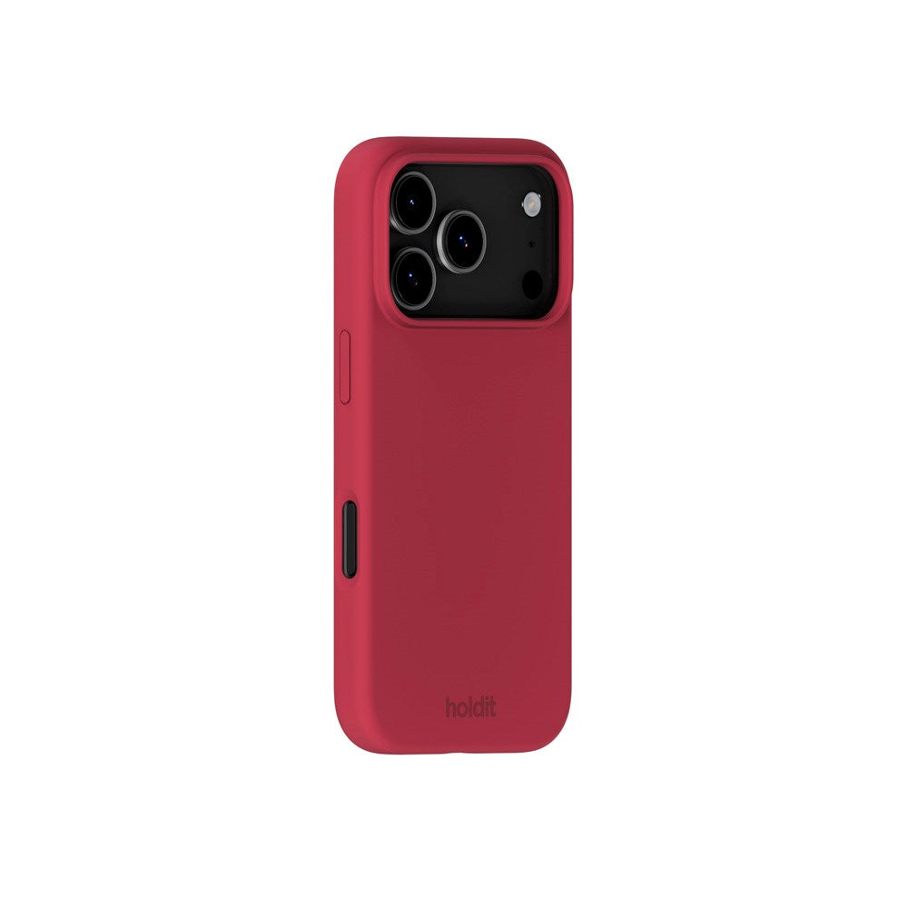 Holdit iPhone 17 Pro Soft Touch Silikone Mobil Cover - Red Velvet