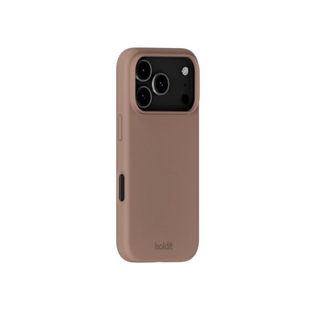 Holdit iPhone 17 Pro Max Soft Touch Silikone Mobil Cover - Mocha Brown