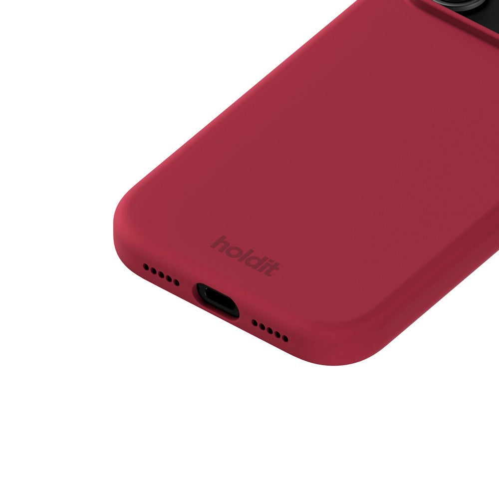 Holdit iPhone 17 Pro Max Soft Touch Silikone Mobil Cover - Red Velvet