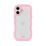 iPhone 17 Holdit Wavy Cover - Pink / Transparent
