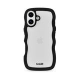 iPhone 17 Holdit Wavy Cover - Black / Transparent