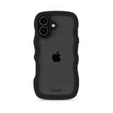 iPhone 17 Holdit Wavy Cover - Black / Transparent