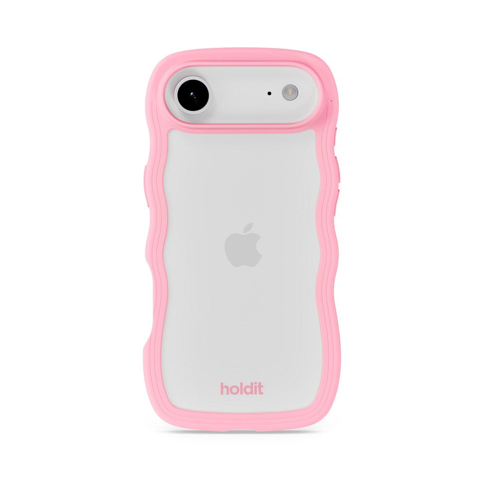 iPhone Air Holdit Wavy Cover - Pink / Transparent