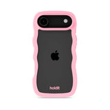 iPhone Air Holdit Wavy Cover - Pink / Transparent