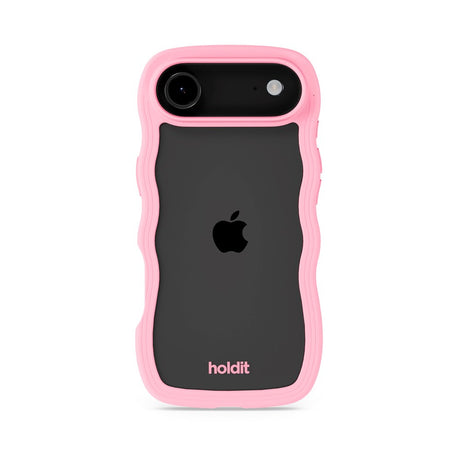 iPhone Air Holdit Wavy Cover - Pink / Transparent