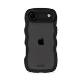 iPhone Air Holdit Wavy Cover - Black / Transparent