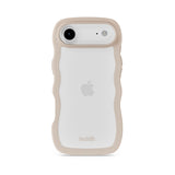 iPhone Air Holdit Wavy Cover - Light Beige / Transparent