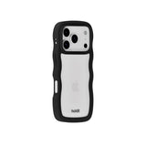 iPhone 17 Pro Max Holdit Wavy Cover - Black / Transparent