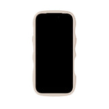 iPhone 17 Pro Max Holdit Wavy Cover - Light Beige / Transparent