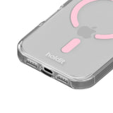 iPhone 17 Pro Max Holdit MagSafe Cover - Transparent / Pink