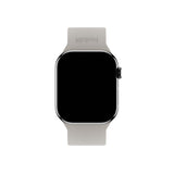 Apple Watch (38/40/SE/41/42mm) Holdit Silikone Rem m. Spændelukning - Taupe