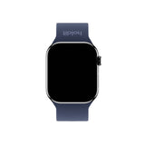 Apple Watch (42/44/SE/45/46/49mm) Holdit Silikone Rem m. Spændelukning - Navy Blue