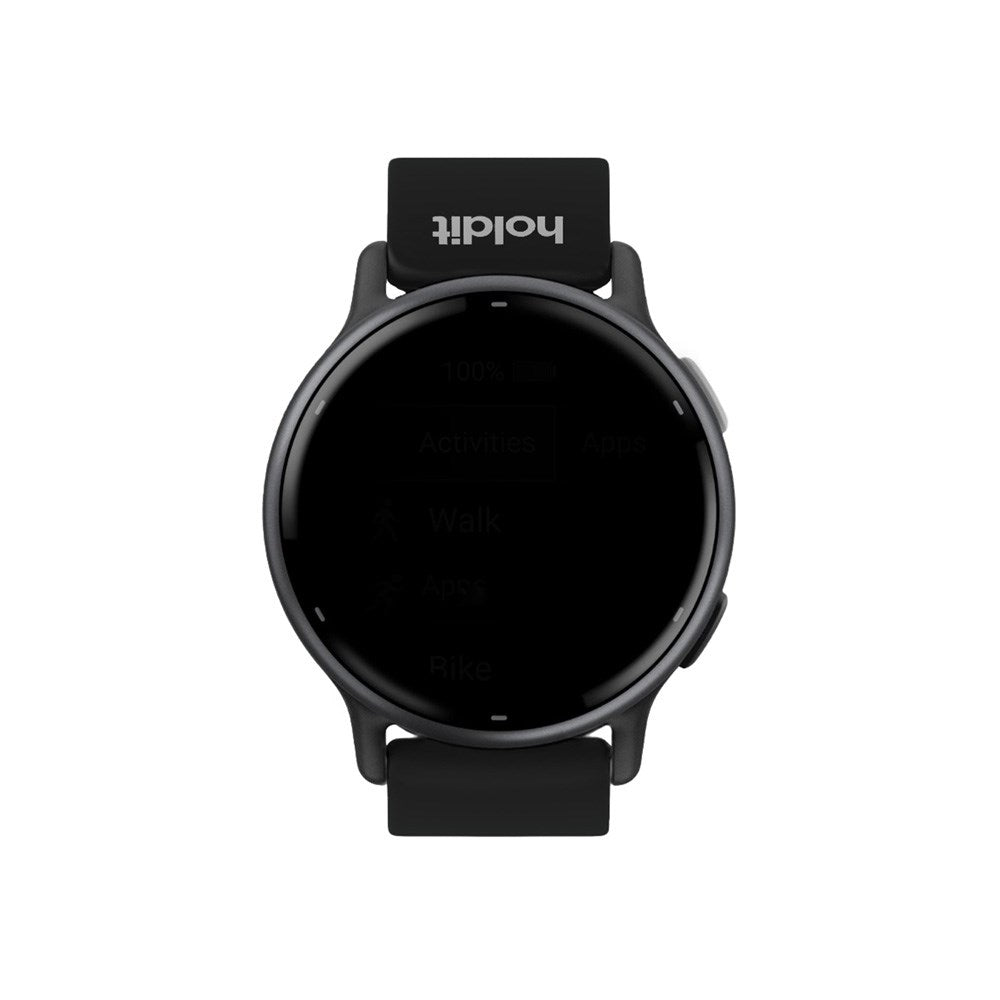 Universal Holdit Silikone Rem m. Spændelukning (20mm) - Sort