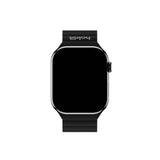 Apple Watch (38/40/SE/41/42mm) Holdit Silikone Rem m. Magnetlukning - Sort / Grå
