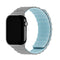 Apple Watch (42/44/SE/45/46/49mm) Holdit Silikone Rem m. Magnetlukning - Grå / Blå