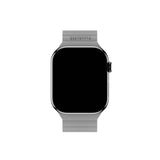 Apple Watch (42/44/SE/45/46/49mm) Holdit Silikone Rem m. Magnetlukning - Grå / Blå