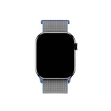 Apple Watch (38/40/SE/41/42mm) Holdit Nylon Rem - Grå / Blå