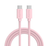 Smartline (60W) USB-C til USB-C Ladekabel - 2 Meter - Lyserød
