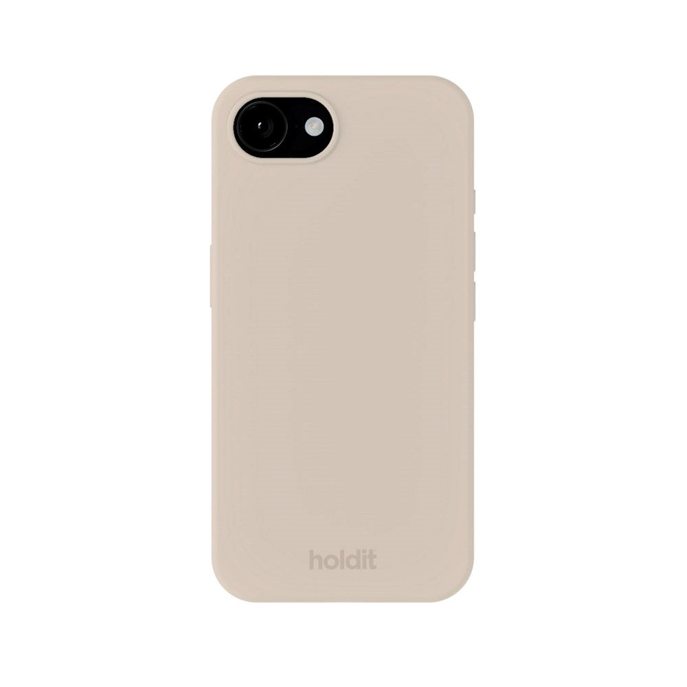 Holdit iPhone 16e Soft Touch Silikone Mobil Cover - Light Beige